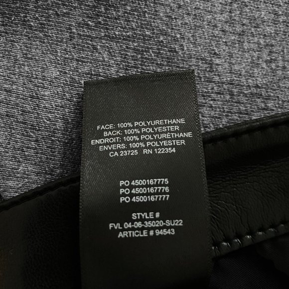 Aritzia Faux-Leather Shorts (8) - Picture 8 of 9